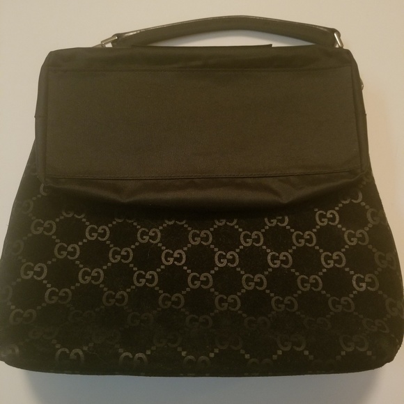 Suede Gucci GG monogram hobo bag COA included - Picture 4 of 8